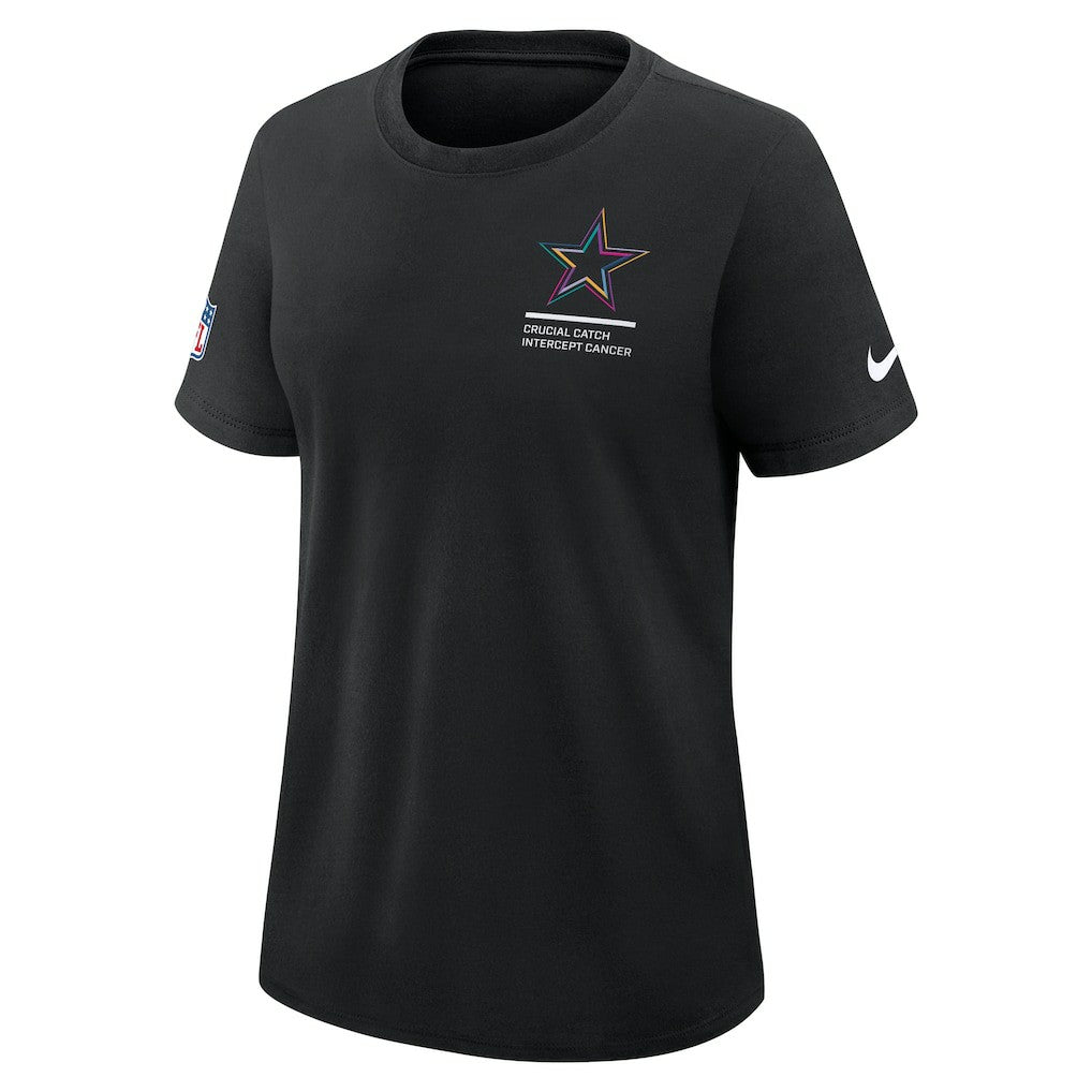 Dallas Cowboys Women's 2025 NFL Crucial Catch Tri-Blend Dri-FIT T-Shirt - Black online