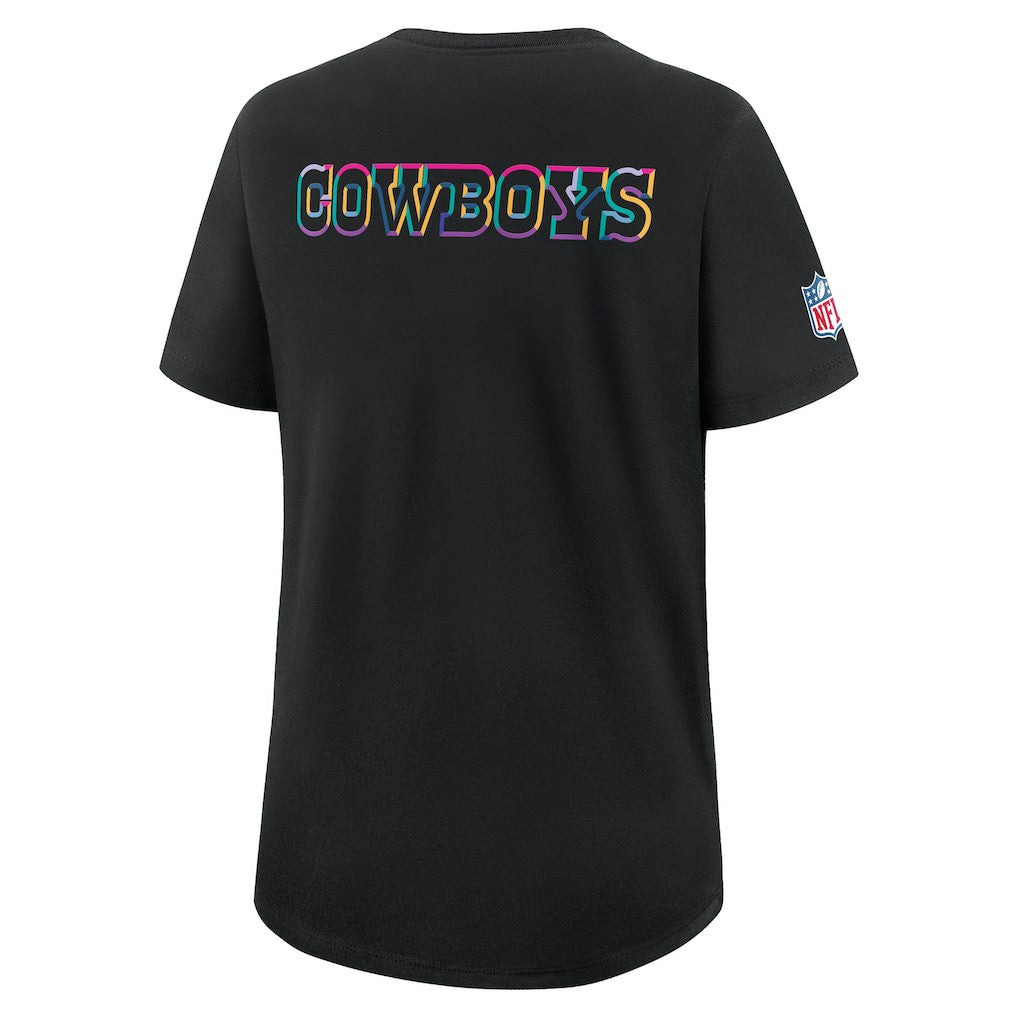 Dallas Cowboys Women's 2025 NFL Crucial Catch Tri-Blend Dri-FIT T-Shirt - Black online