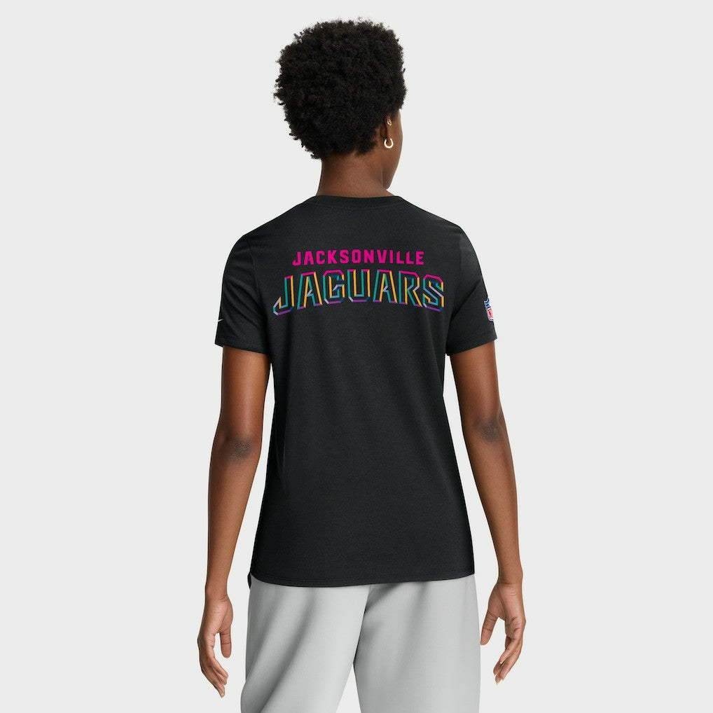 Jacksonville Jaguars Women's 2025 NFL Crucial Catch Tri-Blend Dri-FIT T-Shirt - Black online
