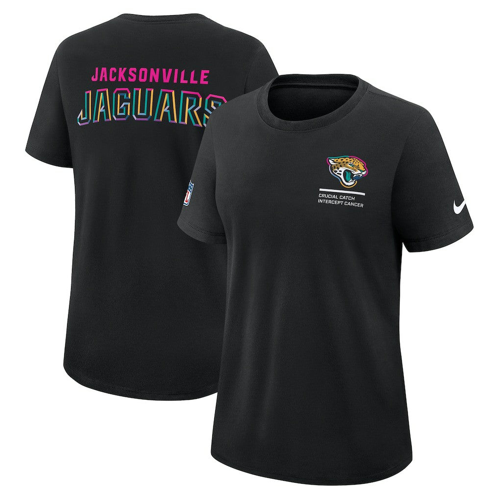 Jacksonville Jaguars Women's 2025 NFL Crucial Catch Tri-Blend Dri-FIT T-Shirt - Black online