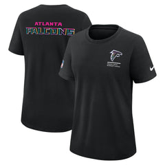 Atlanta Falcons Women's 2025 NFL Crucial Catch Tri-Blend Dri-FIT T-Shirt - Black cheap