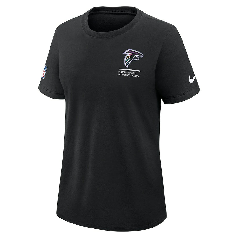 Atlanta Falcons Women's 2025 NFL Crucial Catch Tri-Blend Dri-FIT T-Shirt - Black cheap