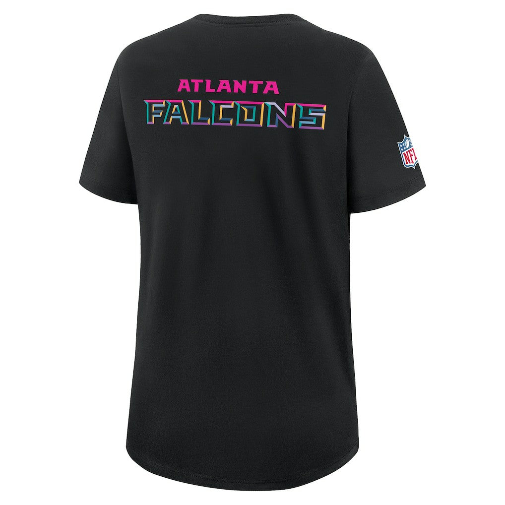 Atlanta Falcons Women's 2025 NFL Crucial Catch Tri-Blend Dri-FIT T-Shirt - Black cheap