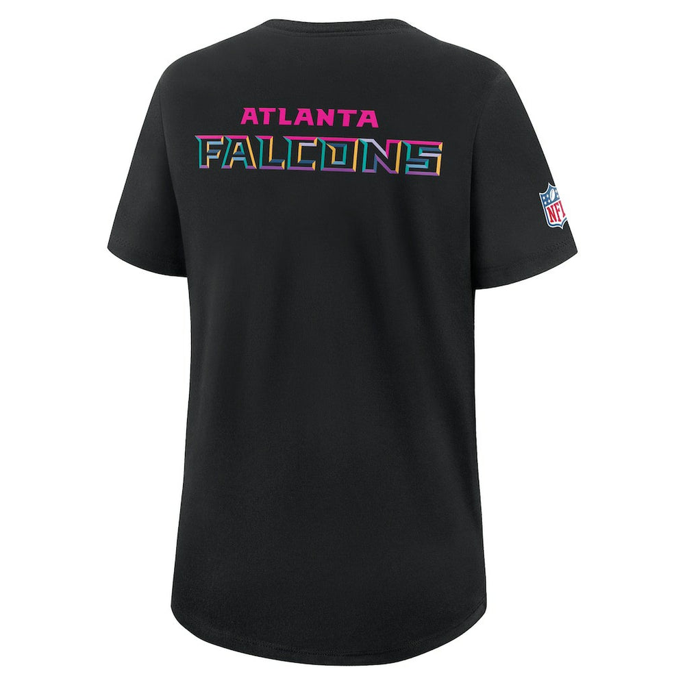 Atlanta Falcons Women's 2025 NFL Crucial Catch Tri-Blend Dri-FIT T-Shirt - Black cheap