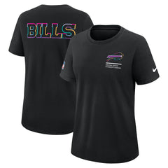Buffalo Bills Women's 2025 NFL Crucial Catch Tri-Blend Dri-FIT T-Shirt - Black outlet