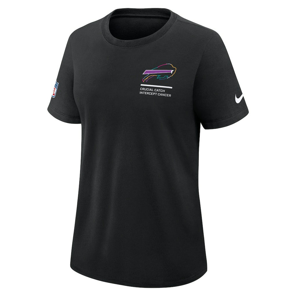 Buffalo Bills Women's 2025 NFL Crucial Catch Tri-Blend Dri-FIT T-Shirt - Black outlet