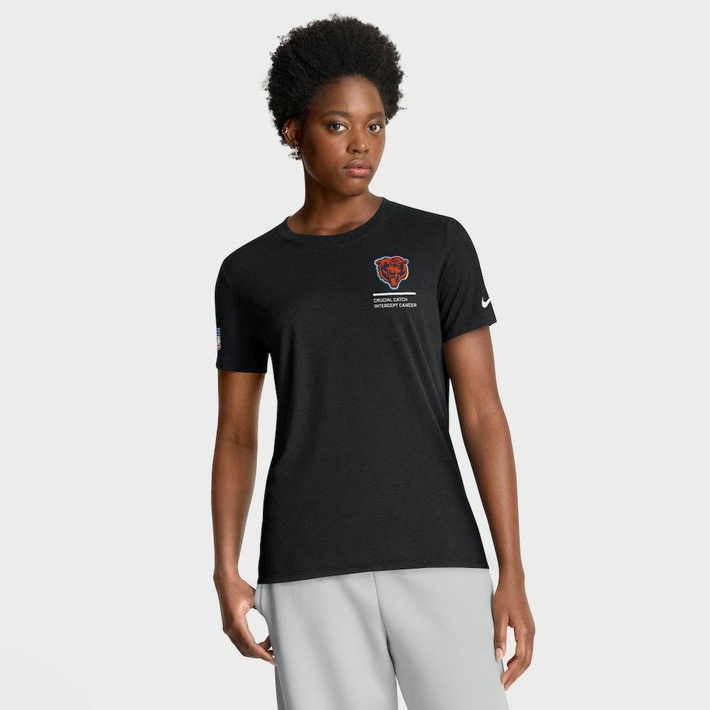Chicago Bears Women's 2025 NFL Crucial Catch Tri-Blend Dri-FIT T-Shirt - Black online