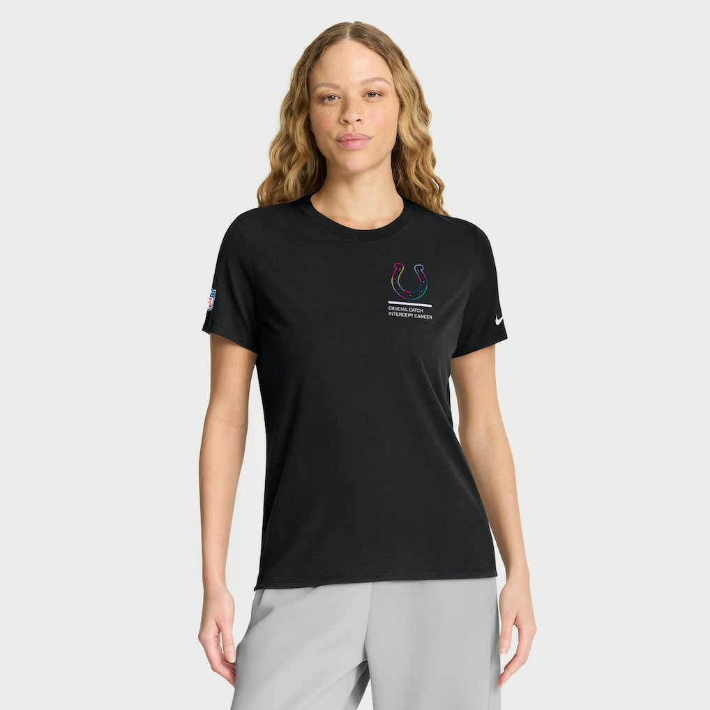 Indianapolis Colts Women's 2025 NFL Crucial Catch Tri-Blend Dri-FIT T-Shirt - Black online