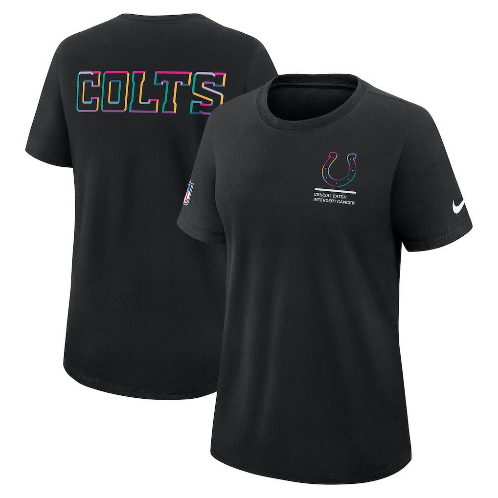 Indianapolis Colts Women's 2025 NFL Crucial Catch Tri-Blend Dri-FIT T-Shirt - Black online