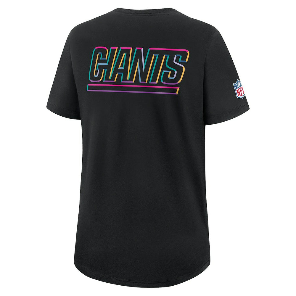 New York Giants Women's 2025 NFL Crucial Catch Tri-Blend Dri-FIT T-Shirt - Black sale