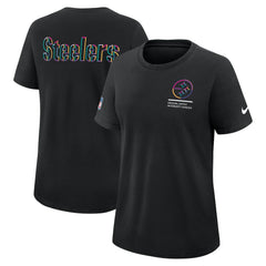 Pittsburgh Steelers Women's 2025 NFL Crucial Catch Tri-Blend Dri-FIT T-Shirt - Black sale