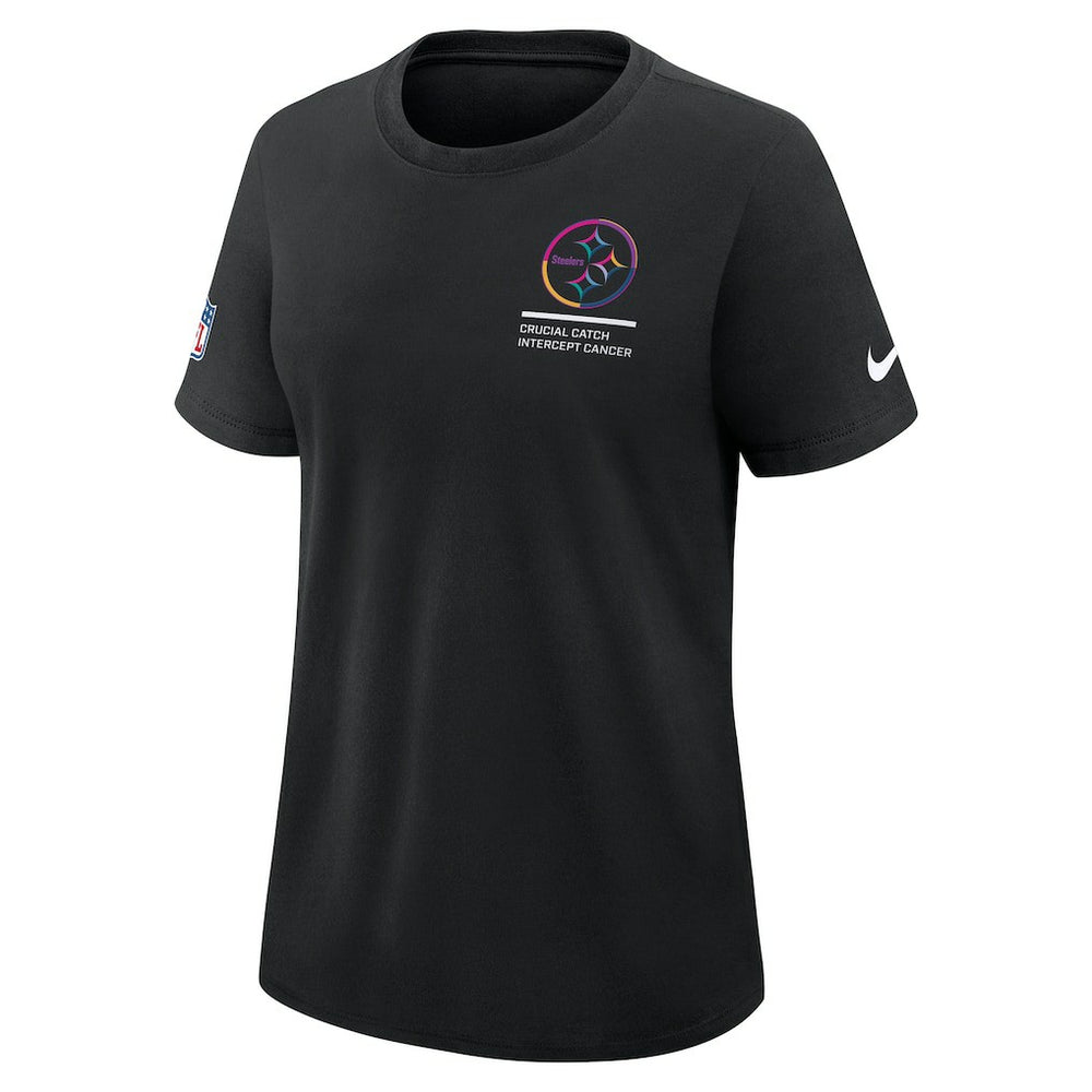 Pittsburgh Steelers Women's 2025 NFL Crucial Catch Tri-Blend Dri-FIT T-Shirt - Black sale