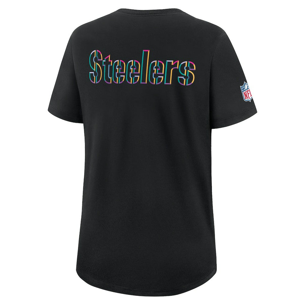 Pittsburgh Steelers Women's 2025 NFL Crucial Catch Tri-Blend Dri-FIT T-Shirt - Black sale