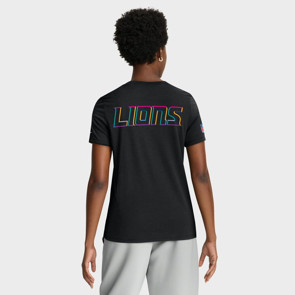 Detroit Lions Women's 2025 NFL Crucial Catch Tri-Blend Dri-FIT T-Shirt - Black discount