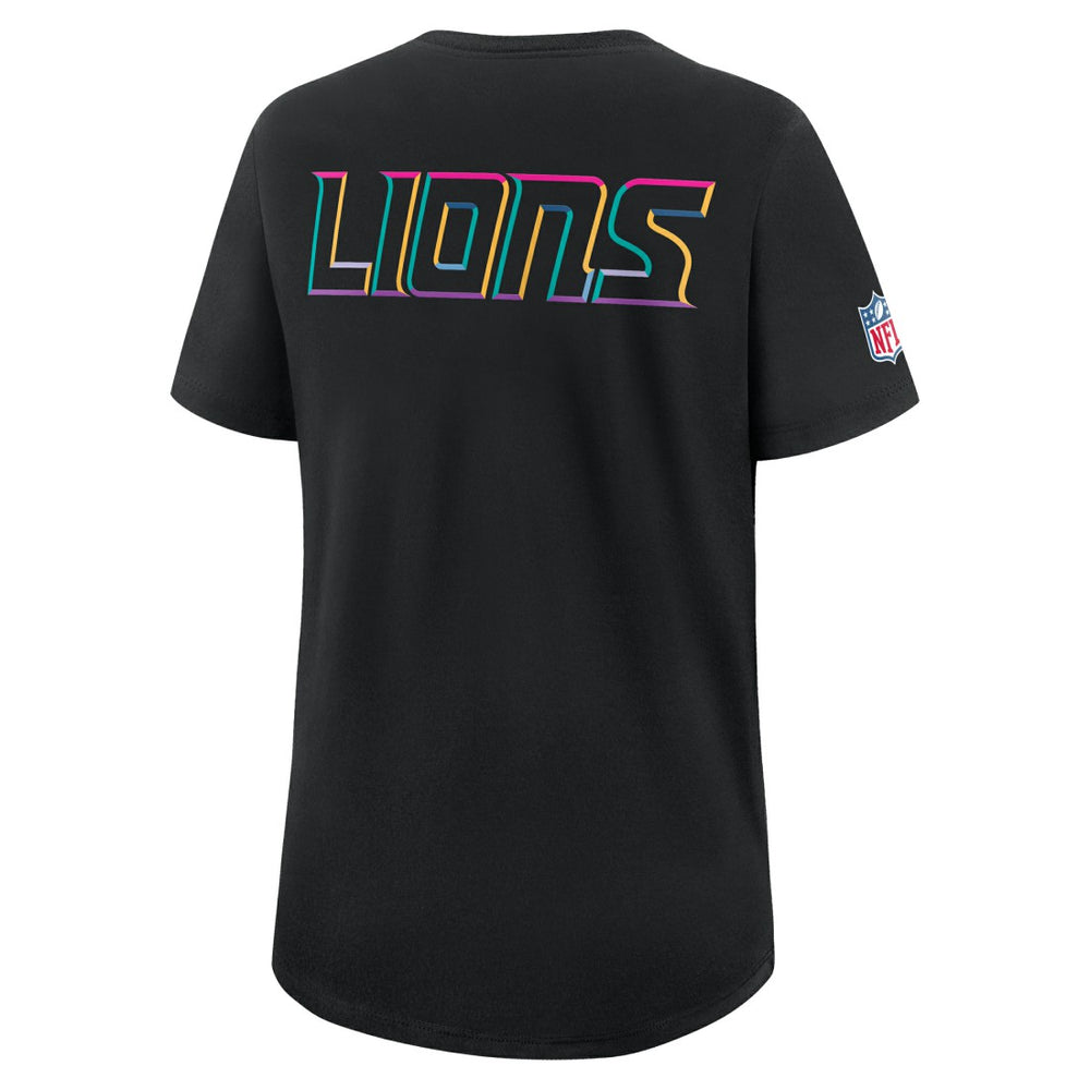 Detroit Lions Women's 2025 NFL Crucial Catch Tri-Blend Dri-FIT T-Shirt - Black discount