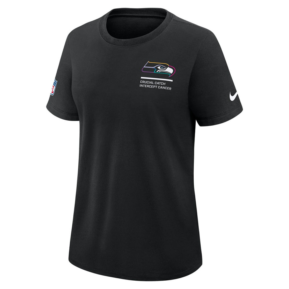 Seattle Seahawks Women's 2025 NFL Crucial Catch Tri-Blend Dri-FIT T-Shirt - Black cheap