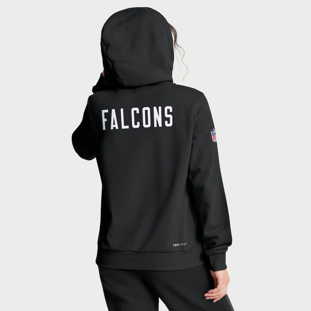 Atlanta Falcons Women's Throwback Sideline Standard Issue Dri-FIT Hoodie - Black discount