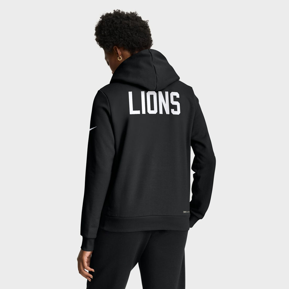 Detroit Lions Women's Throwback Sideline Standard Issue Dri-FIT Hoodie - Black sale