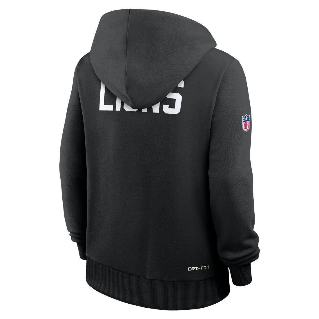 Detroit Lions Women's Throwback Sideline Standard Issue Dri-FIT Hoodie - Black sale