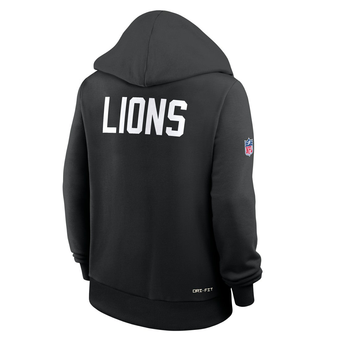 Detroit Lions Women's Throwback Sideline Standard Issue Dri-FIT Hoodie - Black sale