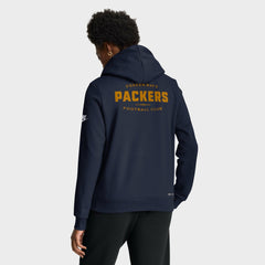 Green Bay Packers Women's Sideline Standard Issue Dri-FIT Hoodie - Navy for sale
