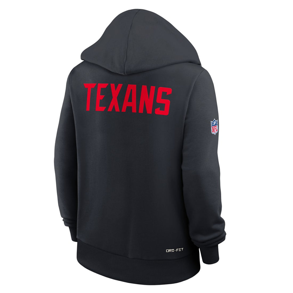 Houston Texans Women's Throwback Sideline Standard Issue Dri-FIT Hoodie - Navy outlet