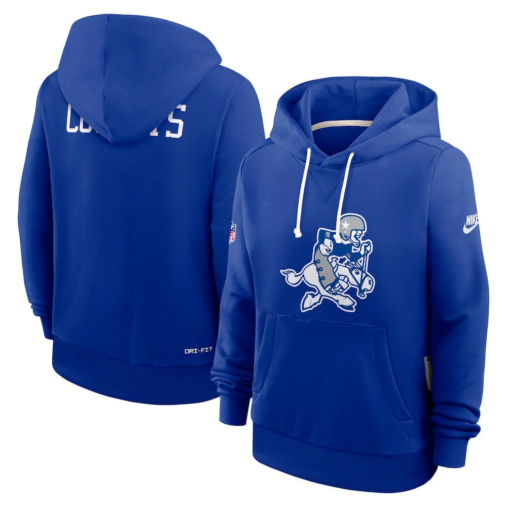 Dallas Cowboys Women's Throwback Sideline Standard Issue Dri-FIT Hoodie - Royal sale