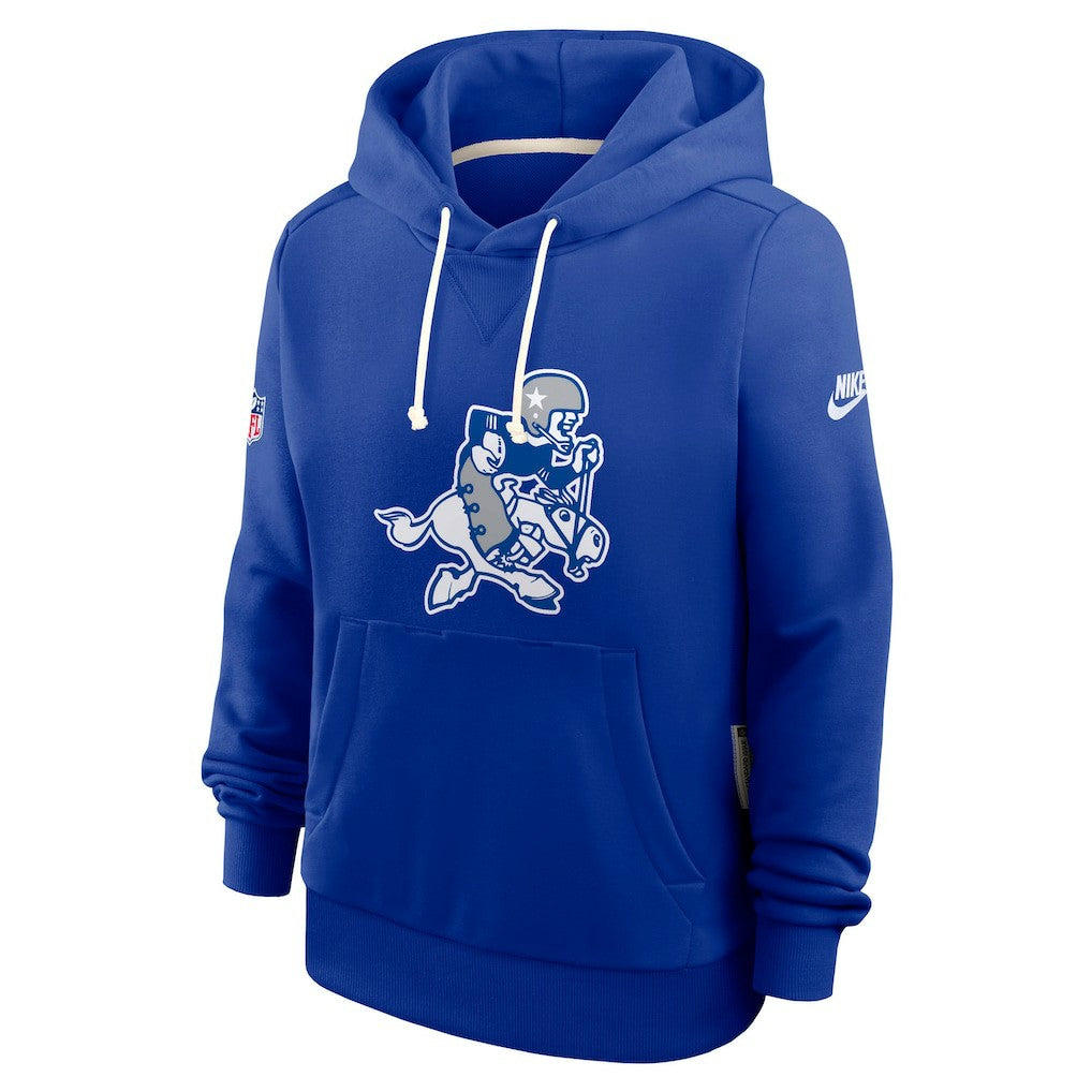 Dallas Cowboys Women's Throwback Sideline Standard Issue Dri-FIT Hoodie - Royal sale