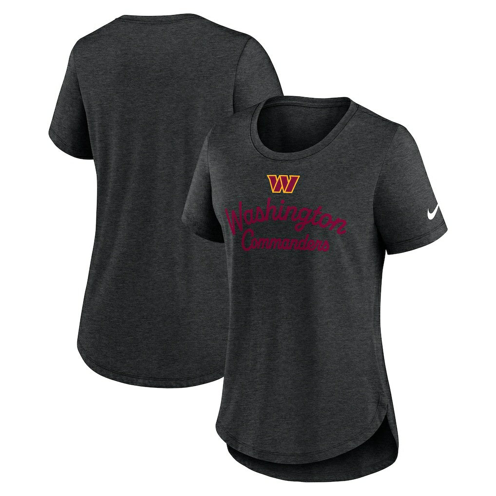 Washington Commanders Women's Script Tri-Blend T-Shirt - Charcoal online