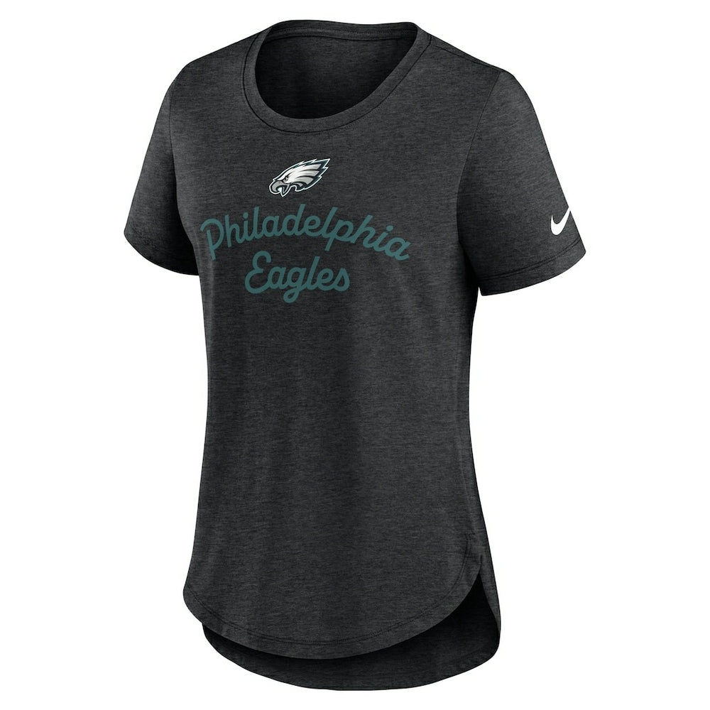 Philadelphia Eagles Women's Script Tri-Blend T-Shirt - Black outlet