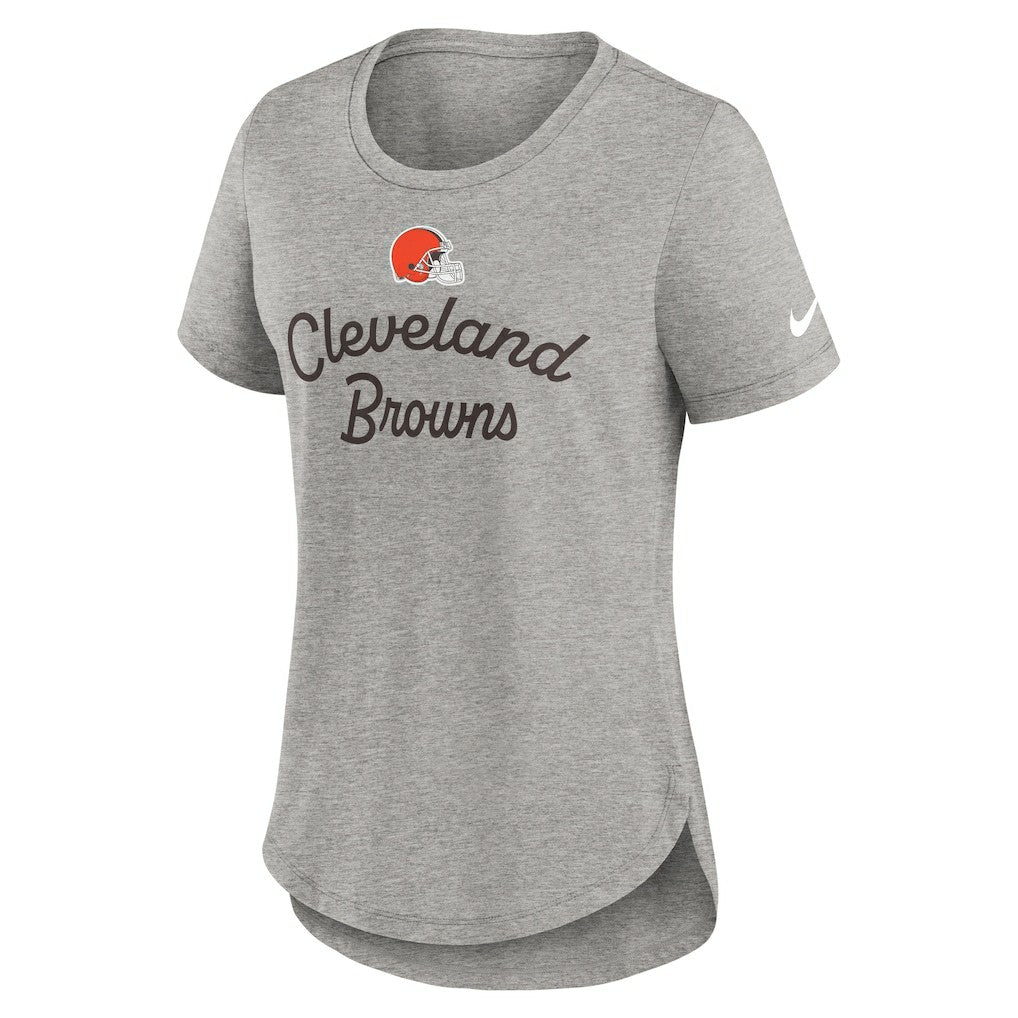 Cleveland Browns Women's Script Tri-Blend T-Shirt - Gray online
