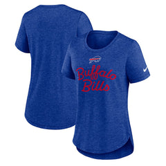 Buffalo Bills Women's Script Tri-Blend T-Shirt - Royal cheap