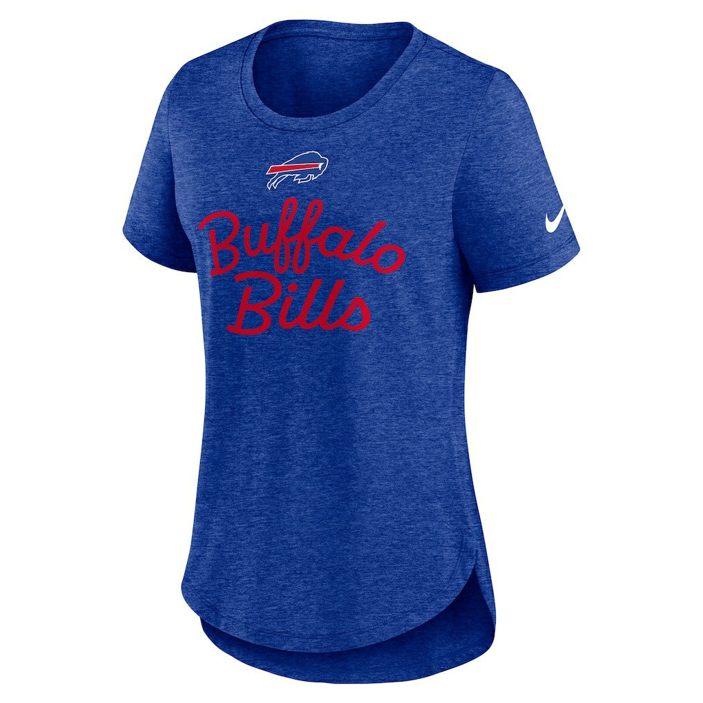 Buffalo Bills Women's Script Tri-Blend T-Shirt - Royal cheap