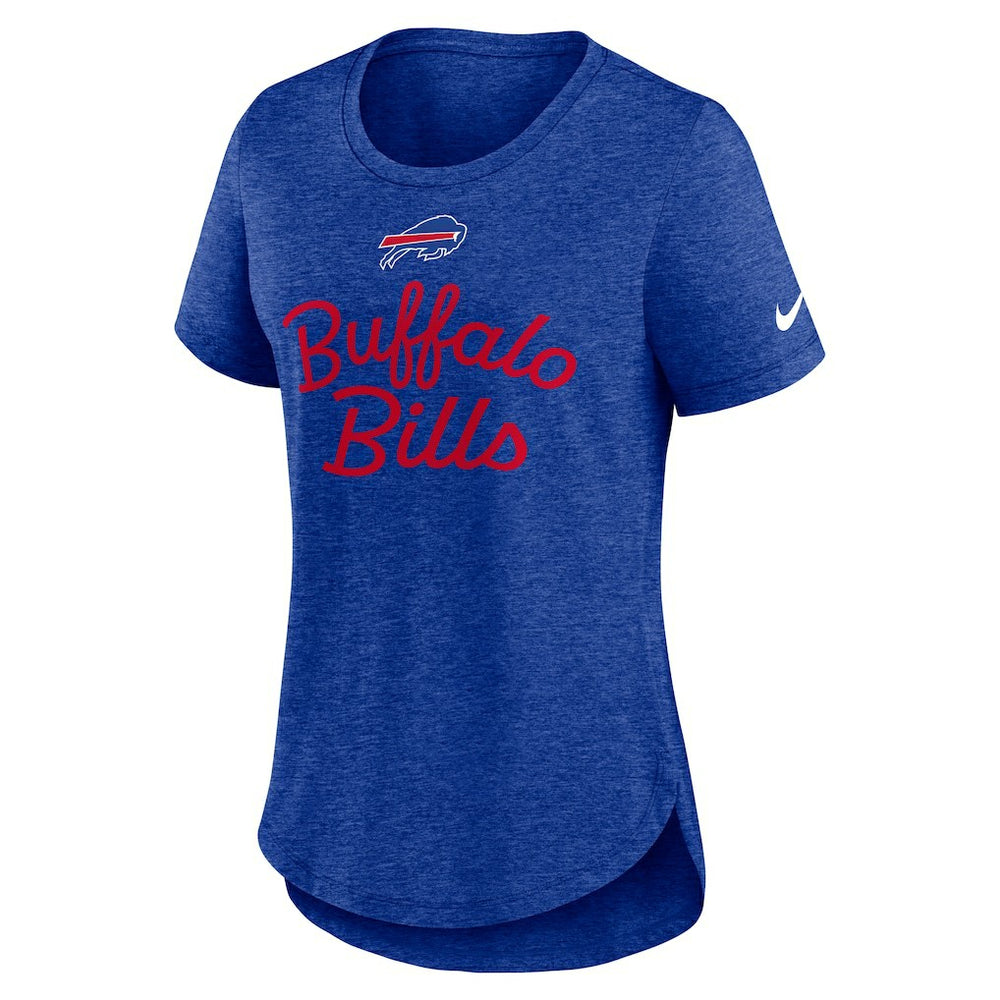 Buffalo Bills Women's Script Tri-Blend T-Shirt - Royal cheap