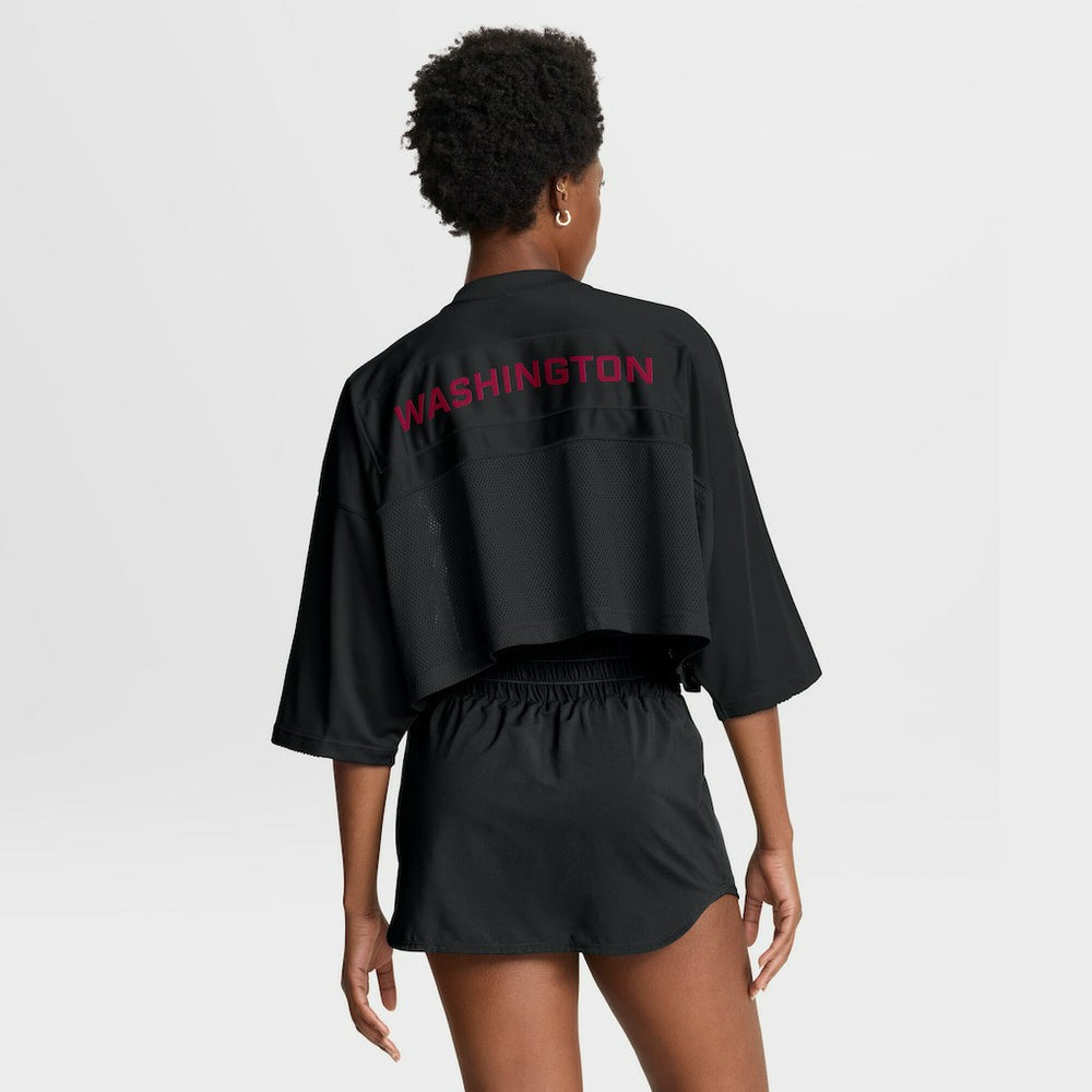 Washington Commanders Women's Primetime Cropped Mesh Dri-FIT Fashion Jersey - Black cheap