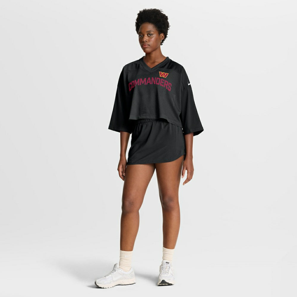 Washington Commanders Women's Primetime Cropped Mesh Dri-FIT Fashion Jersey - Black cheap