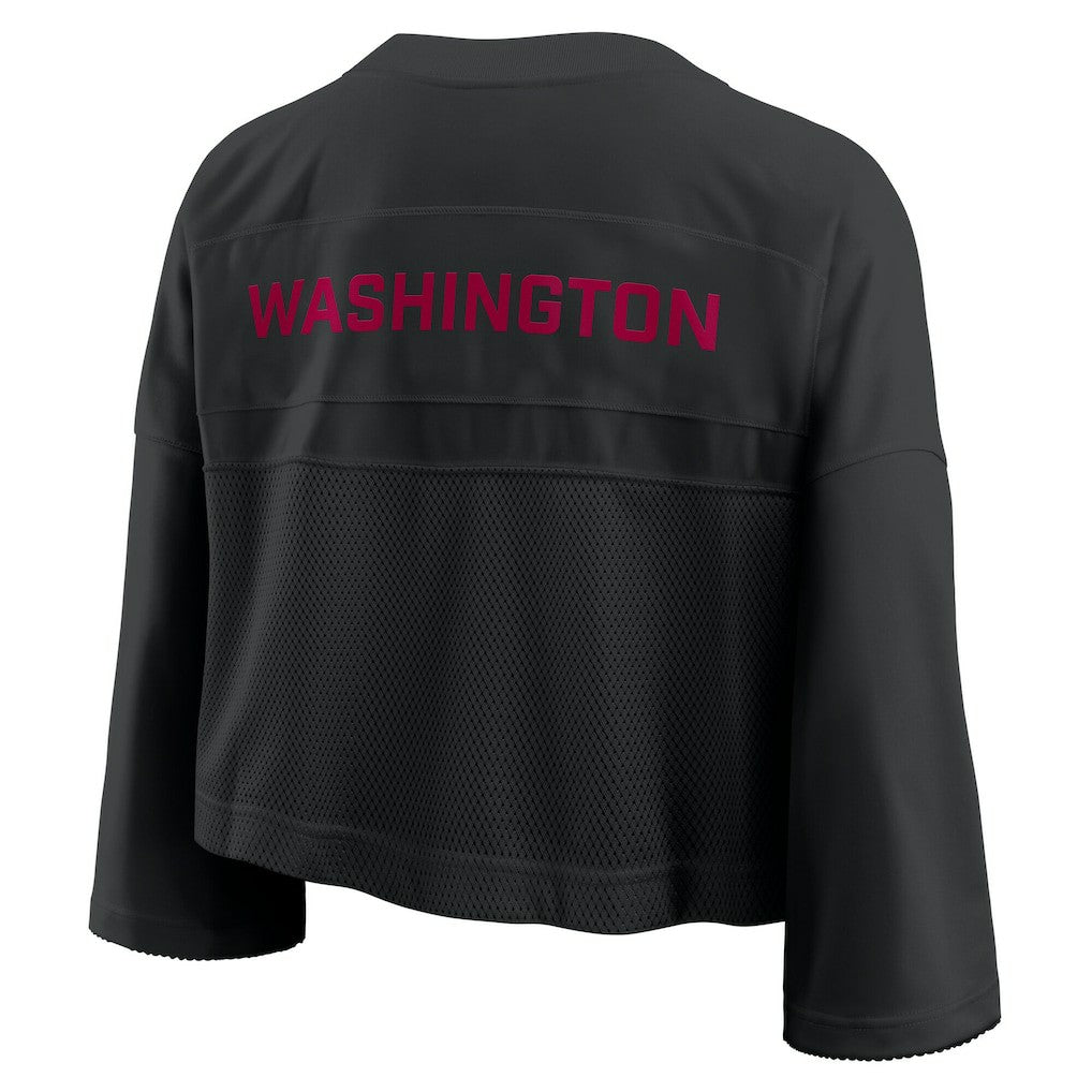 Washington Commanders Women's Primetime Cropped Mesh Dri-FIT Fashion Jersey - Black cheap