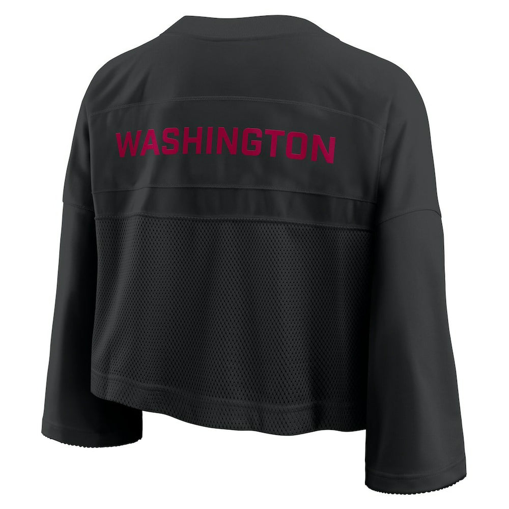 Washington Commanders Women's Primetime Cropped Mesh Dri-FIT Fashion Jersey - Black cheap