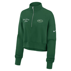 New York Jets Women's Primetime Phoenix Half-Zip Sweatshirt - Green discount