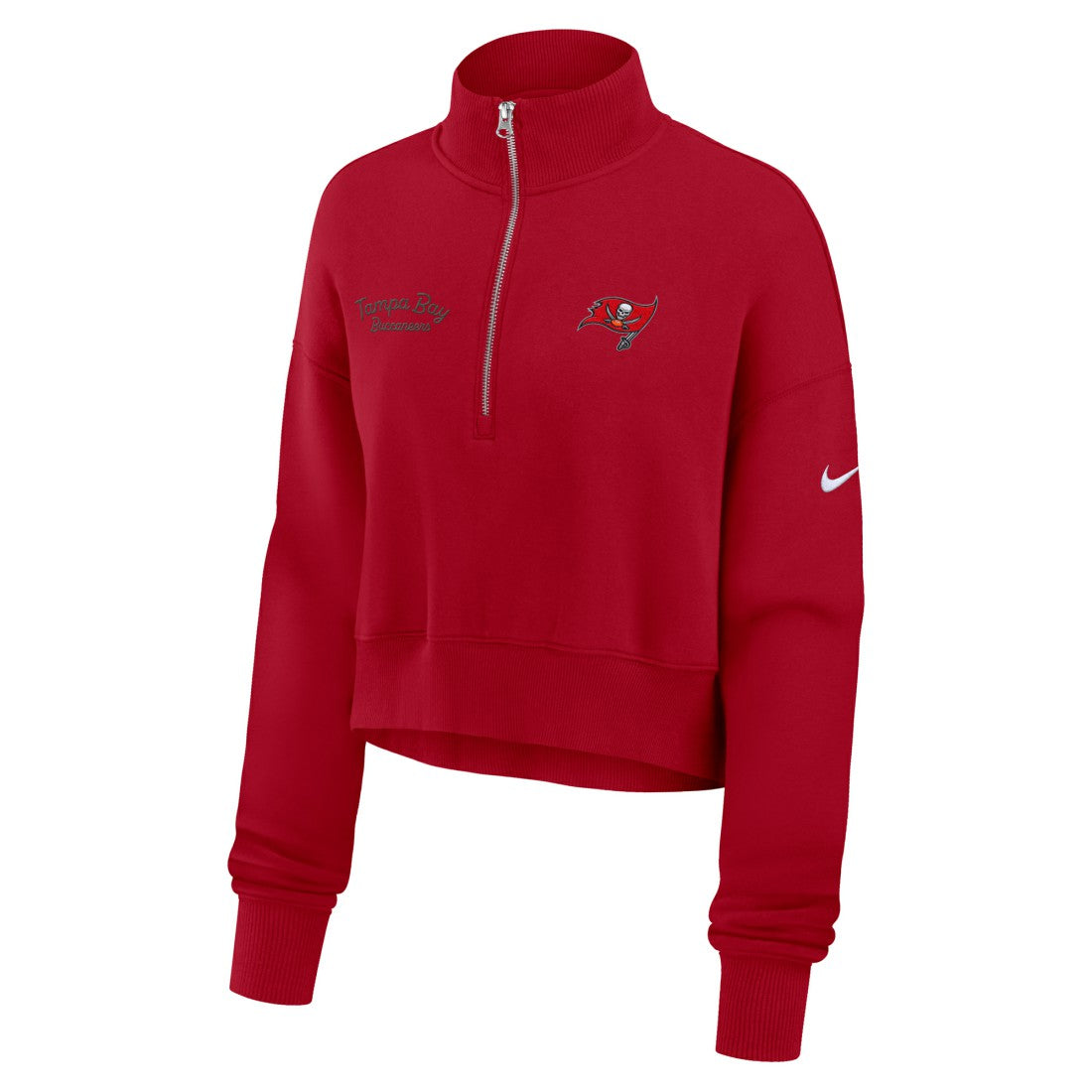 Tampa Bay Buccaneers Women's Primetime Phoenix Half-Zip Sweatshirt - Red online