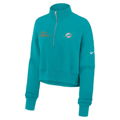 Miami Dolphins Women's Primetime Phoenix Half-Zip Sweatshirt - Aqua online
