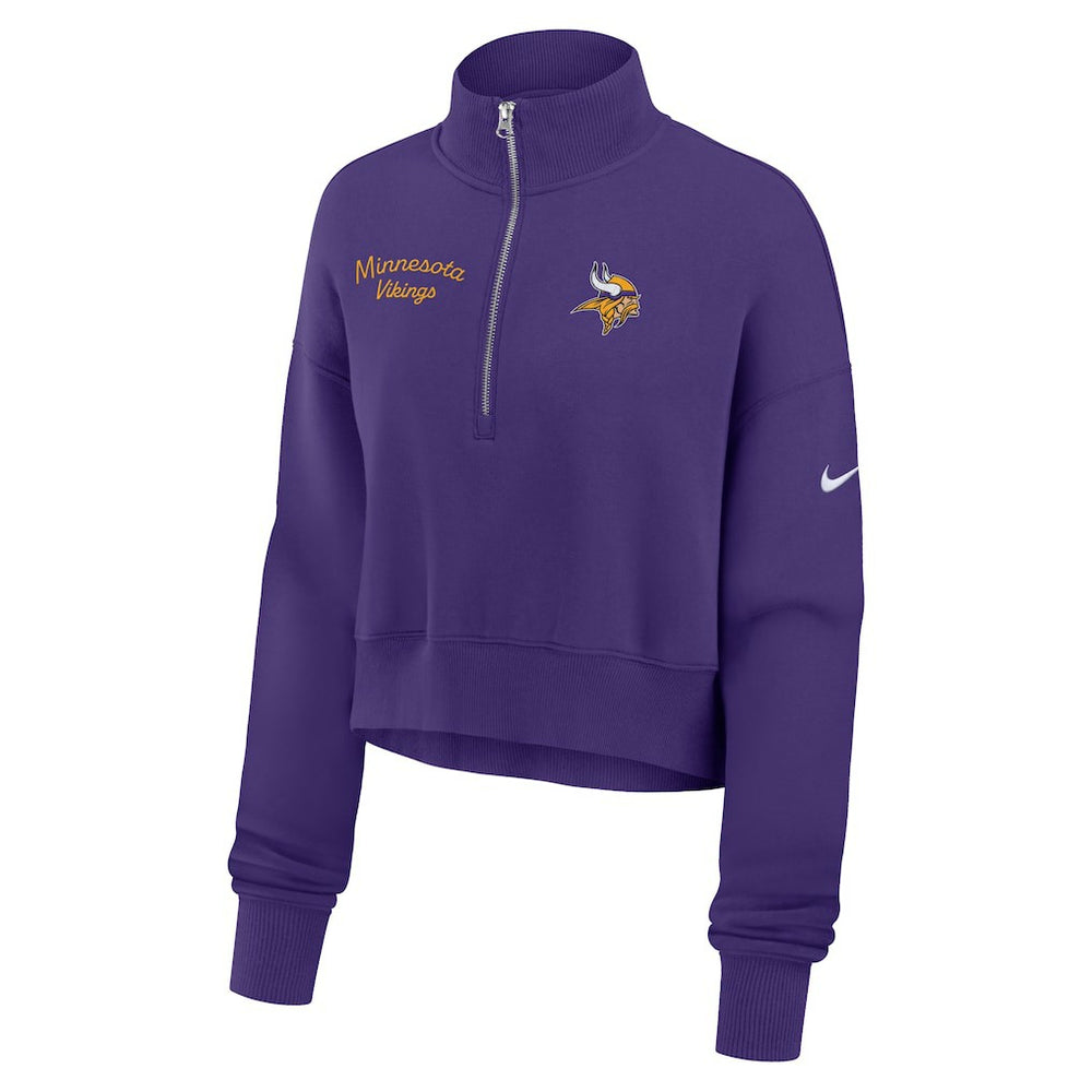 Minnesota Vikings Women's Primetime Phoenix Half-Zip Sweatshirt - Purple for sale