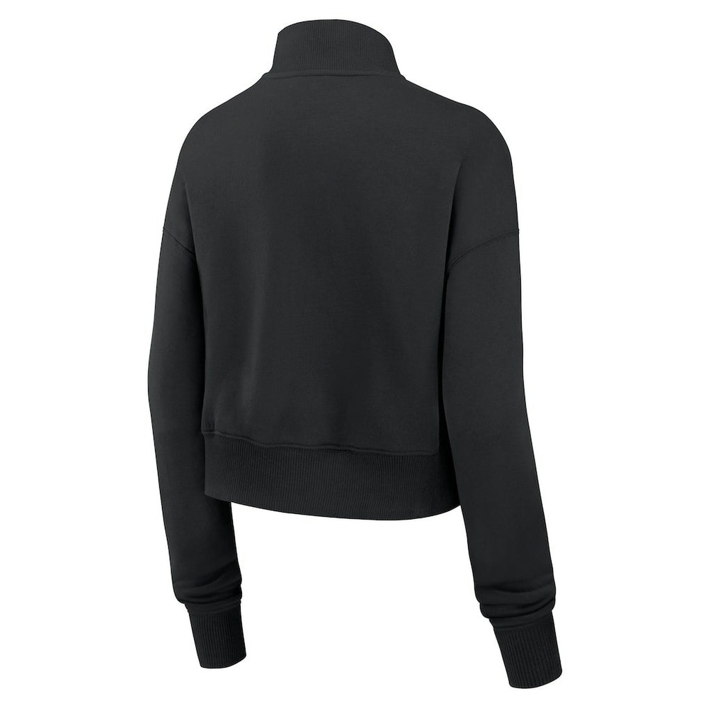 New Orleans Saints Women's Primetime Phoenix Half-Zip Sweatshirt - Black cheap
