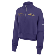 Baltimore Ravens Women's Primetime Phoenix Half-Zip Sweatshirt - Purple cheap