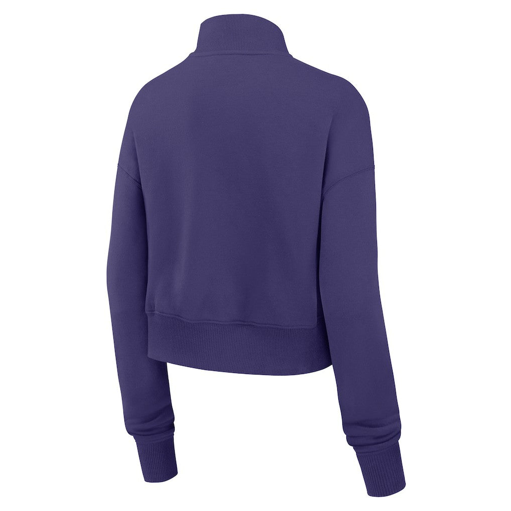 Baltimore Ravens Women's Primetime Phoenix Half-Zip Sweatshirt - Purple cheap
