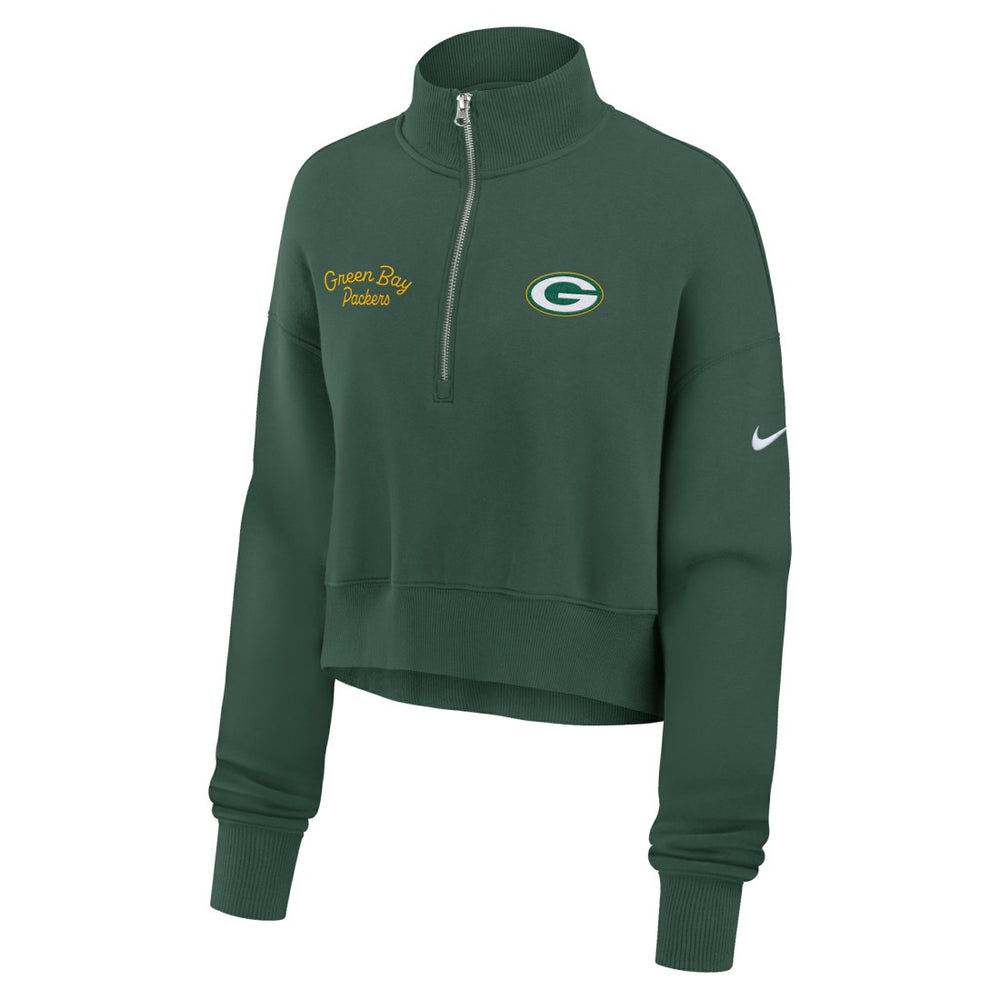 Green Bay Packers Women's Primetime Phoenix Half-Zip Sweatshirt - Green online