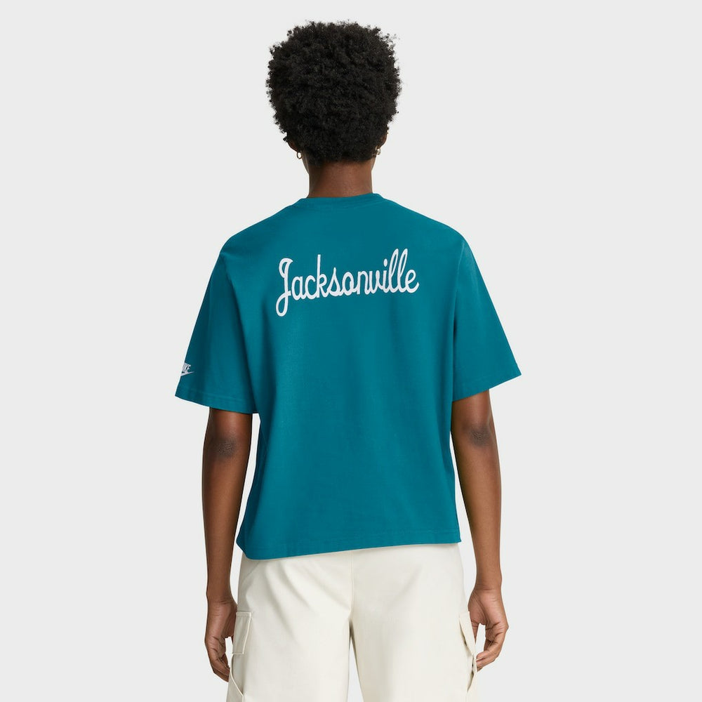 Jacksonville Jaguars Women's Rewind Pocket Boxy T-Shirt - Teal online