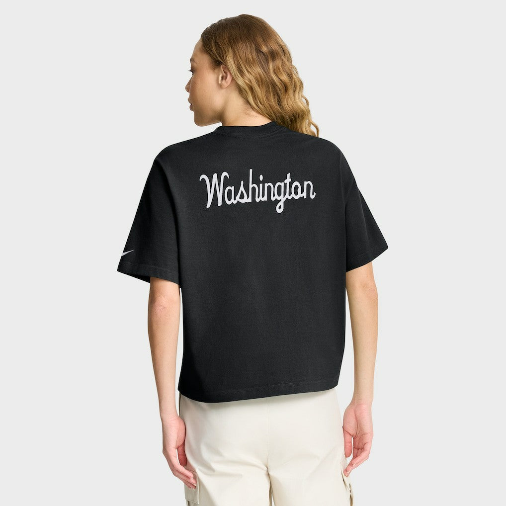 Washington Commanders Women's Rewind Pocket Boxy T-Shirt - Black online