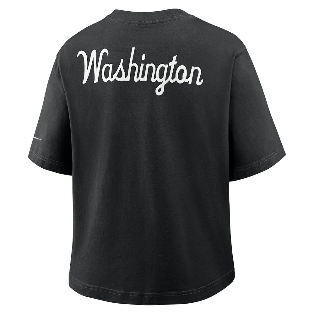 Washington Commanders Women's Rewind Pocket Boxy T-Shirt - Black online