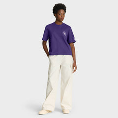 Minnesota Vikings Women's Rewind Pocket Boxy T-Shirt - Purple for sale